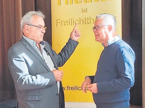 Rainer Kurze (rechts) im Gespräch mit Wolfgang Schiffelholz / Foto: NTR