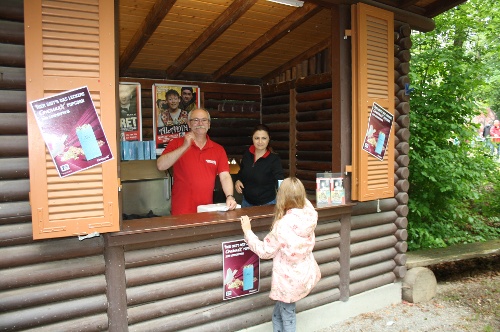 Ob Saiten, Bier, Mineralwasser oder Popcorn. Auch am NTR-Kiosk herrscht an den Wochenenden Hochbetrieb / Foto: NTR