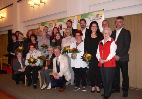 Geehrte des Naturtheaters Reutlingen bei der Matinée im Spitalhofsaal / 
Foto: Böhm