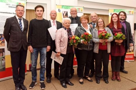 Ohne sie geht es nicht: Rainer Kurze, Heiko Raiser, Reiner Mauch, Helga Baur, Ulrich Senner, Marga Senner, Herbert von Friedolsheim, Bärbel Mauch, Kim Glaunsinger und Marco Honisch (von links) / Foto: Pacher